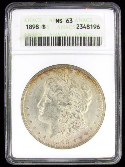 1898 U.S. Morgan Silver Dollar Coin - Investment