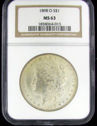 1898-O U.S. Morgan Silver Dollar Coin - Investment