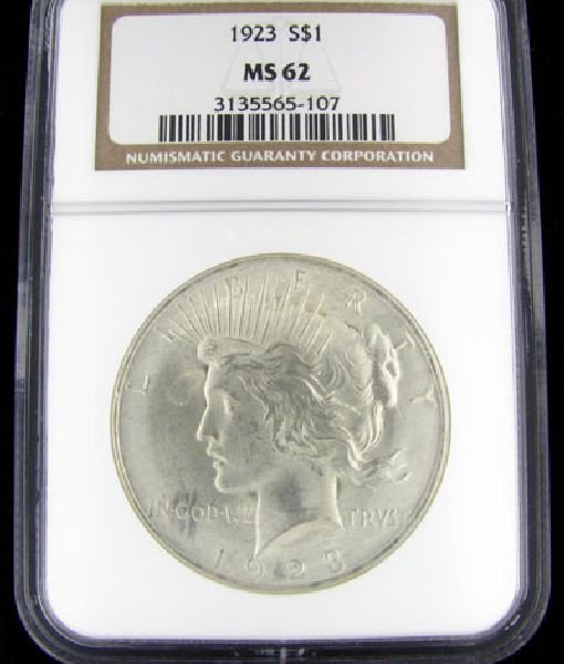 1923 U.S. Peace Silver Dollar Coin - Investment