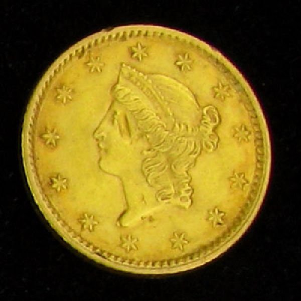 1854 $1 U.S. Liberty Head Gold Coin - Investment
