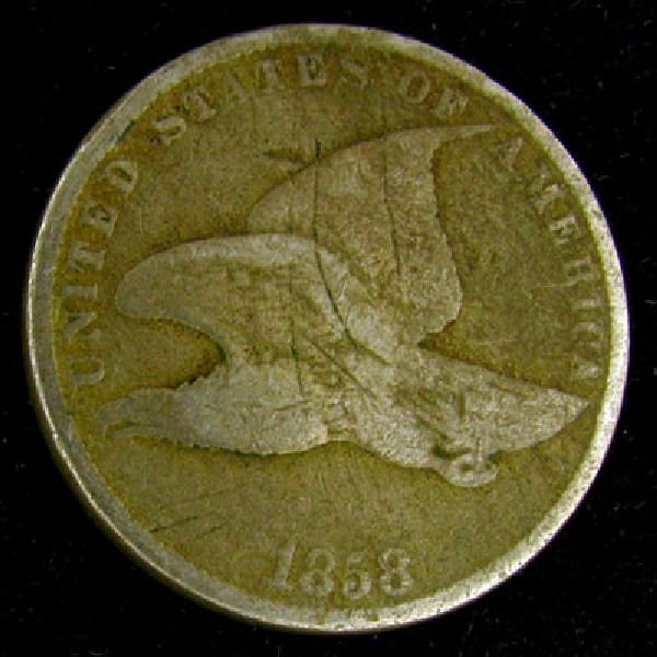 1858 Flying Eagle One Cent Coin - Investment
