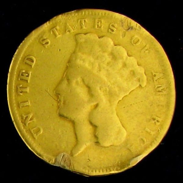 1878 $3 U.S. Indian Head Gold Coin - Investment