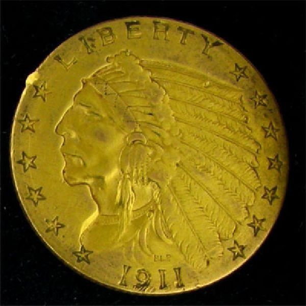 1911 U.S. $2.5 Indian Head Gold Coin - Investment