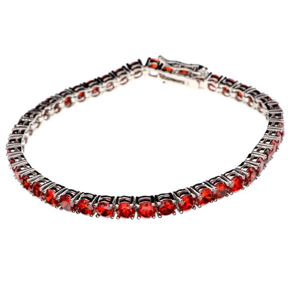 Custom Made Sterling Silver Opal Fancy French Cubic: Gov. File: 46310 Custom Made Sterling Silver Opal Fancy French Cubic Zirconium Tennis Bracelet Asset Type: Sterling Silver Bracelet Shipping: $19.95