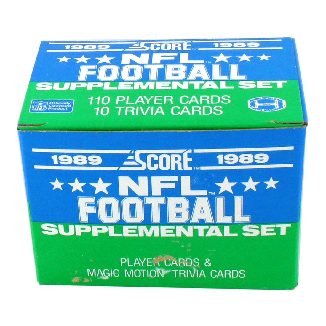 Rare 1989 Box Supplemental Set NFL Cards 110 Player: Gov. File: T-17166 Rare 1989 Box Supplemental Set NFL Cards 110 Player Cards Per Box Asset Type: Collectible Card Shipping: $29.95
