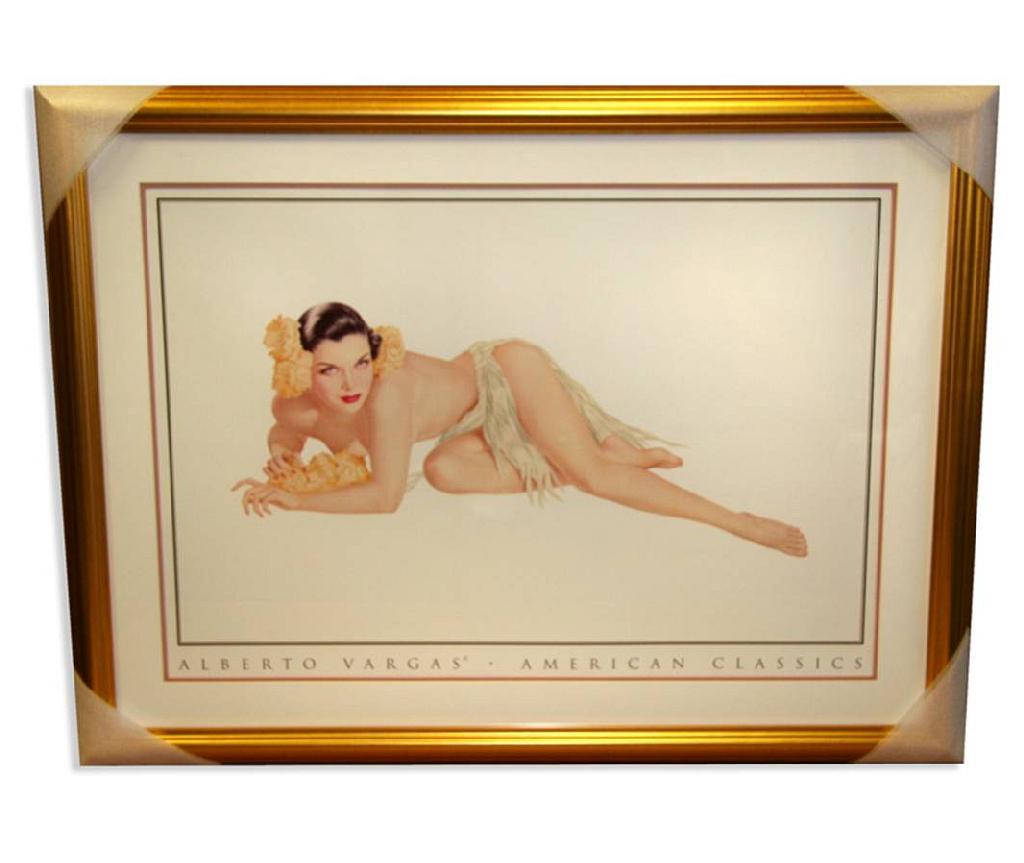 Alberto Vargas (Hawaii Girl) Exquisitely Museum Framed: Gov. File: M-09110 Alberto Vargas (Hawaii Girl) Exquisitely Museum Framed & Matted Print Asset Type: PrintShipping: $39.95. Item may be pick up only, or require additional shipping charges due to weig