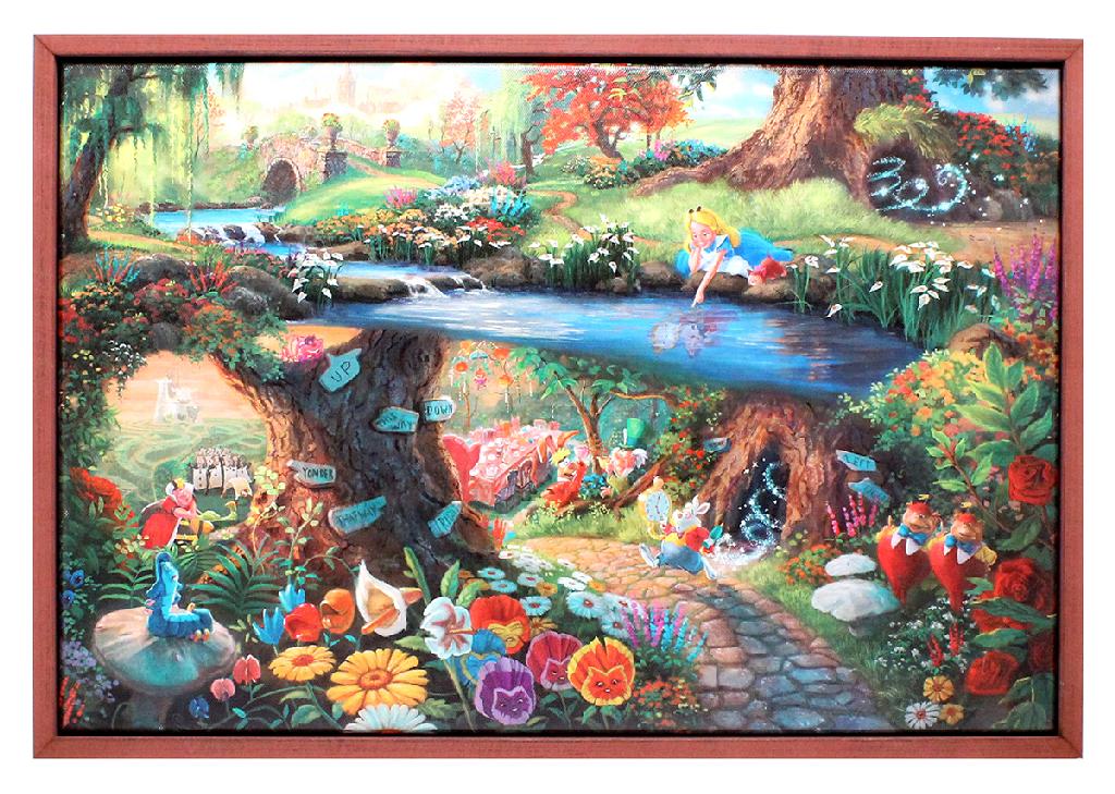 Beautiful Thomas Kinkade " Alice In The Wonderland " 01: Gov. File: M-29173 Beautiful Thomas Kinkade Alice In The Wonderland " 01 on Canvas -PNR Asset Type: Collectable Shipping: $39.95. Item may be pick up only, or require additional shipping charges due t