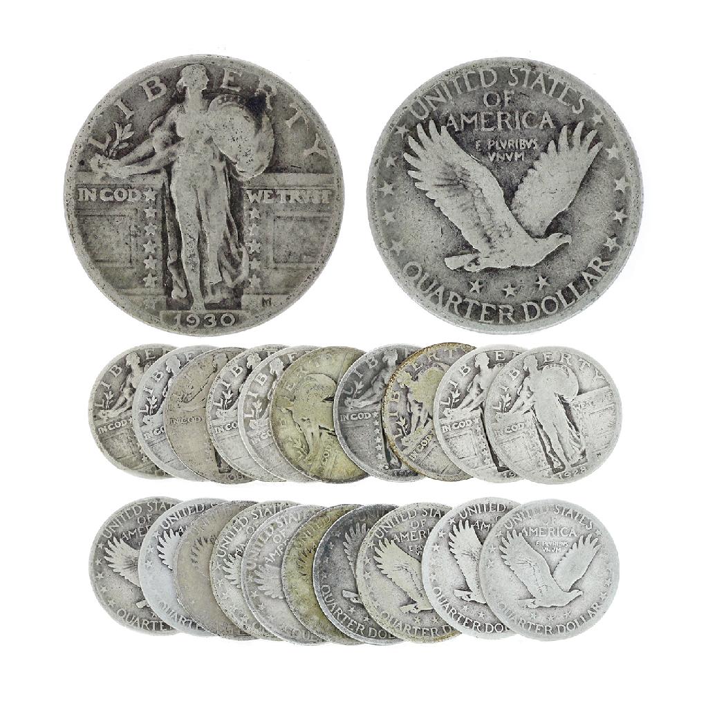 10 Rare Early Date U.S. Standing Liberty Silver Quarter: Gov. File: C-82384 10 Rare Early Date U.S. Standing Liberty Silver Quarter Dollar Coins - Great Investment - Asset Type: Quarter Dollar Coin Shipping: $9.95