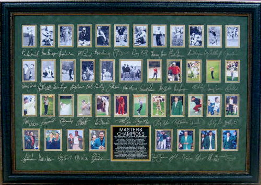 *Rare Golf Masters Champions Museum Framed Collage -: Gov. File: M-22326 *Rare Golf Masters Champions Museum Framed Collage - Plate Signed Asset Type: CollectableShipping: $39.95. Item may be pick up only, or require additional shipping charges due to we