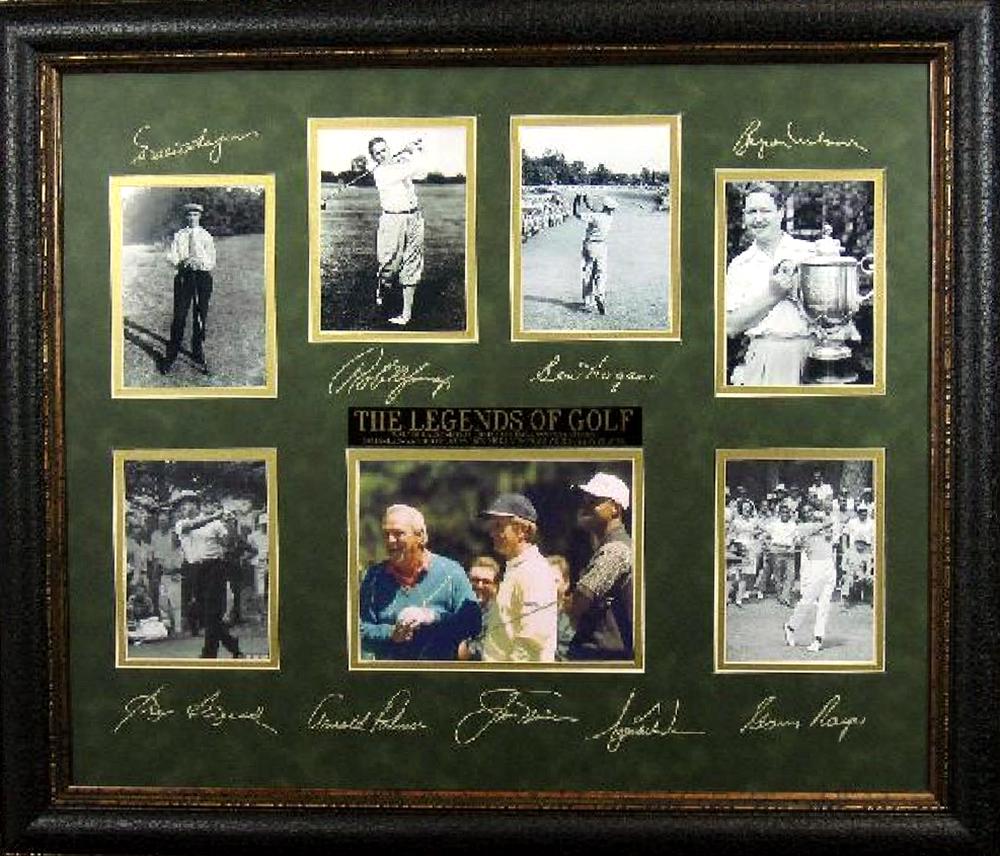 *Rare The Legends of Golf Museum Framed Collage 01 -: Gov. File: M-20441 *Rare The Legends of Golf Museum Framed Collage 01 - Plate Signed Asset Type: CollectableShipping: $39.95. Item may be pick up only, or require additional shipping charges due to we