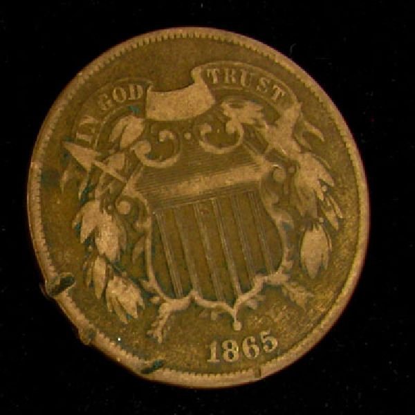 1865 Two Cent Coin - Investment