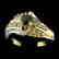 14 kt. Gold, 0.37CT Rare Black Diamond Ring