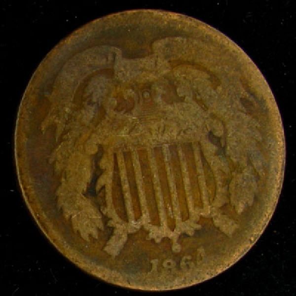 1864 Two Cent Coin - Investment