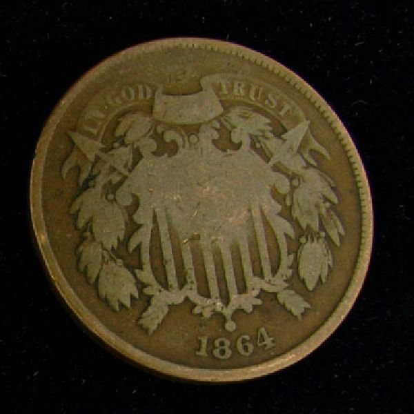 1864 Two Cent Coin - Investment