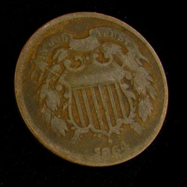 1864 Two Cent Coin - Investment