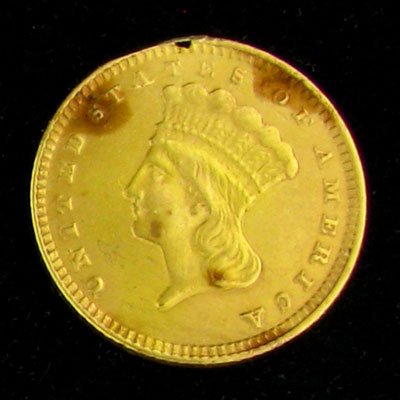 1874 $1 U.S. Indian Head Type Gold Coin - Investment