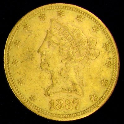 1887-S $10 U.S. Liberty Head Gold Coin - Investment