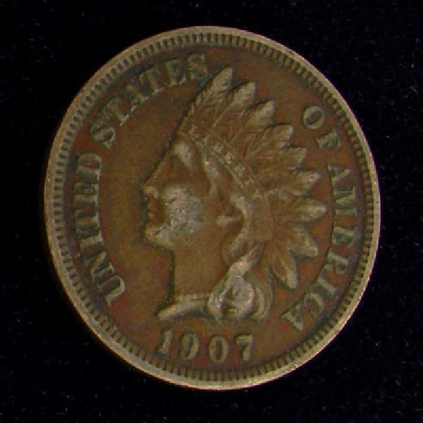 1907 Indian Head Type One Cent Coin - Investment