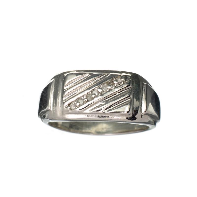 APP: 1.3k 0.07CT Round Cut Diamond and Platinum Over: Gov. File: 59479 0.07CT Round Cut Diamond and Platinum Over Sterling Silver Rolex Style Ring Retail Replacement Value: $1.3K Asset Type: Platinum RingShipping: $19.95