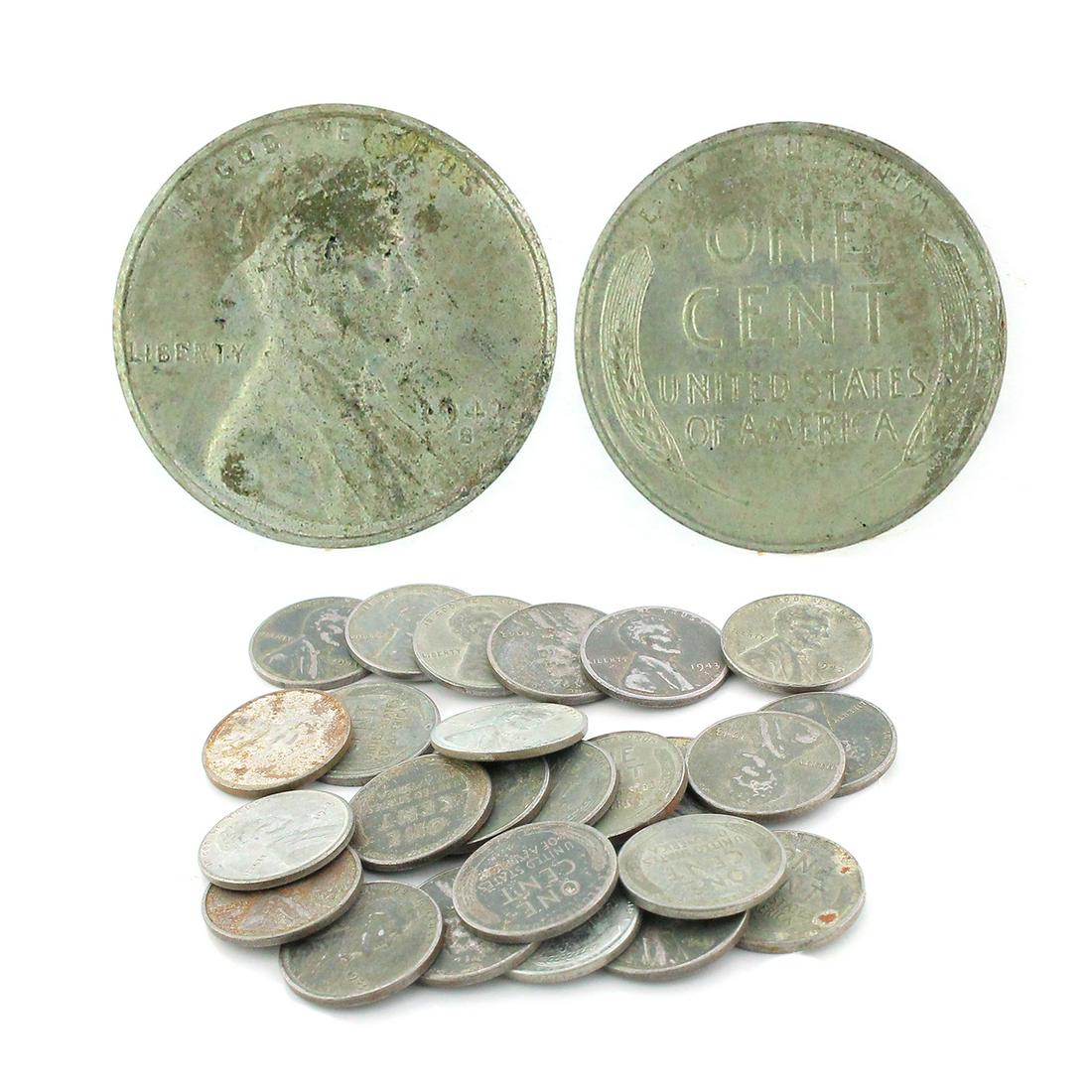 Rare (25) Lincoln One Cent Steel Pennies - Great: Gov. File: C-91859 Rare (25) Lincoln One Cent Steel Pennies - Great Investment - Asset Type: Steel Lincoln Coin Shipping: $9.95