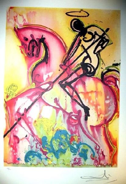 SALVADOR DALI Saint George & the Dragon Print