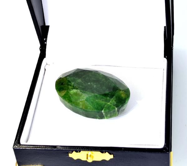 APP: 1k 124.26CT Oval Cut Green Beryl Gemstone: Gov. File: 93038 124.26CT Oval Cut Green Beryl Gemstone Retail Replacement Value: $1.0K Asset Type: Emerald Gemstone Shipping: $19.95