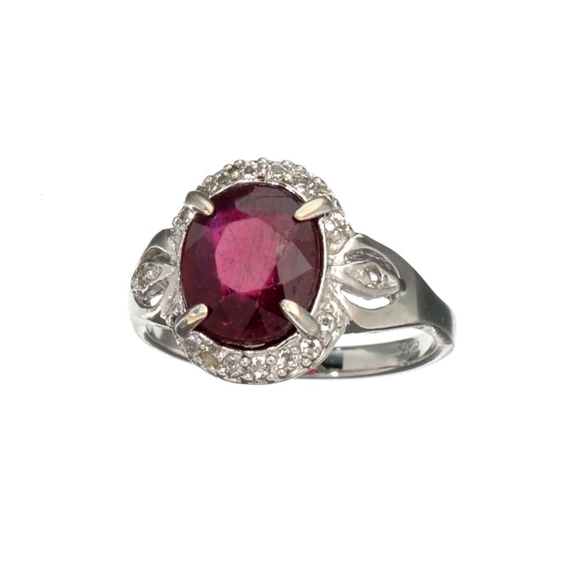 APP: 1.2k Fine Jewerly 3.00CT Oval Cut Ruby And White: Gov. File: H-17088 Fine Jewerly 3.00CT Oval Cut Ruby And White Sapphire Sterling Silver Ring Retail Replacement Value: $1.2K Asset Type: Sterling Silver Ring Shipping: $19.95
