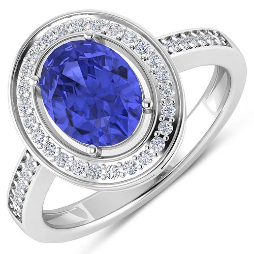 APP: 6.2k Gorgeous 14K White Gold 1.31CT Oval Cut: Gov. File: H-80248 Gorgeous 14K White Gold 1.31CT Oval Cut Tanzanite and White Diamond Ring - Great Investment - (Vault_Q) (QR9681WD-14KW-SM-TAN) Retail Replacement Value: $6.2K Asset Type: Ring Shipp