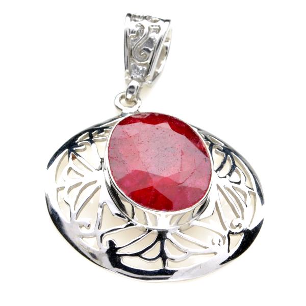 APP: 1.2k Fine Jewelry Designer Sebastian 14.30CT Oval: Gov. File: K-02742 Fine Jewelry Designer Sebastian 14.30CT Oval Mixed Cut Ruby and Sterling Silver Pendant Retail Replacement Value:$1.1K Pendant Shipping: $19.95