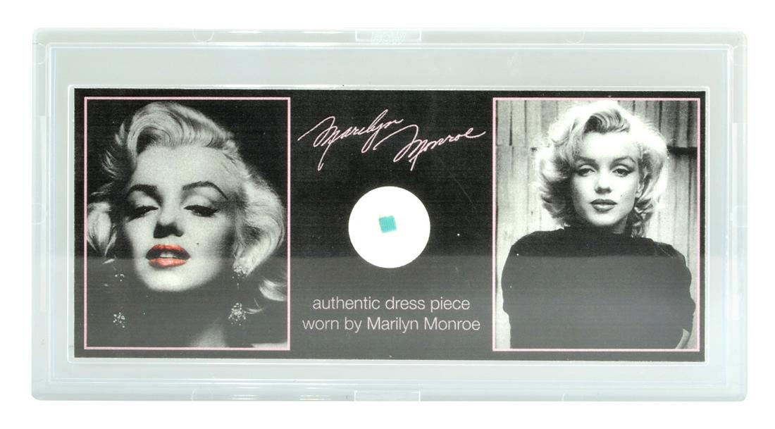 Extremely Rare Marilyn Monroe Clothing Swatch With: Gov. File: T-16119 Extremely Rare Marilyn Monroe Clothing Piece With Certification Asset Type: Collectable Vault A Shipping: $29.95