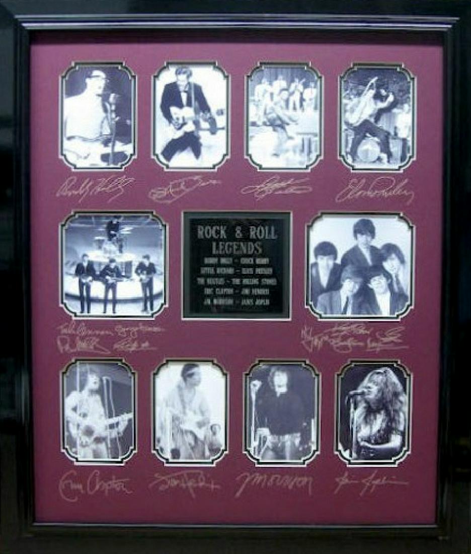 *Rare Rock & Roll Legends Museum Framed Collage - Plate: Gov. File: M-21716 *Rare Rock & Roll Legends Museum Framed Collage - Plate Signed Asset Type: CollectableShipping: $39.95. Item may be pick up only, or require additional shipping charges due to weigh