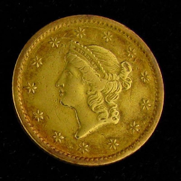 1849 $1 U.S. Liberty Head Gold Coin - Investment