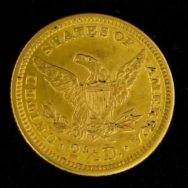 1902 $2.5 US Liberty Head Gold Coin - Investment - 2