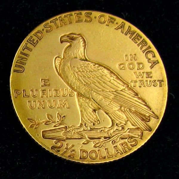 1911-D $2.5 U.S. Indian Head Gold Coin - Investment - 2