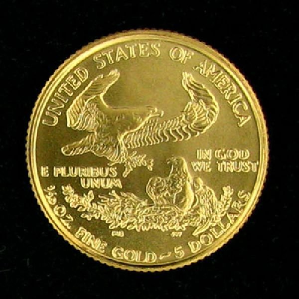 1999 1/10 Eagle Gold Coin - Investment - 2