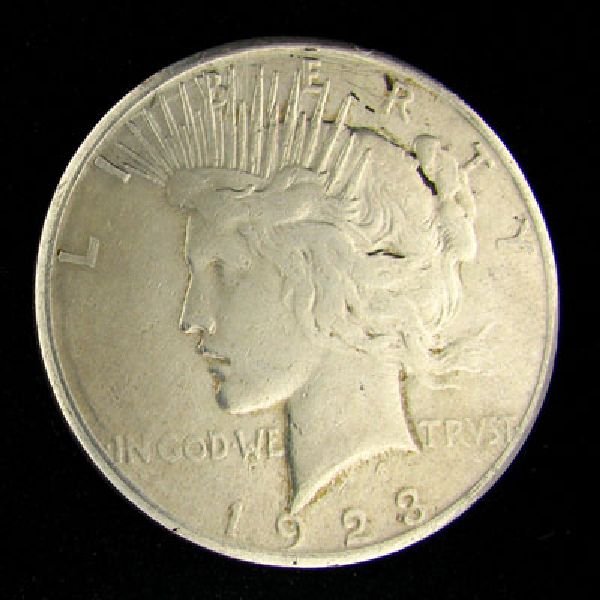 1923-S Peace Dollar Coin - Investment