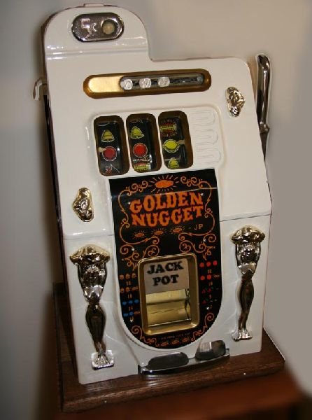 Mills Golden Nugget Slot Machine-Mint Condition
