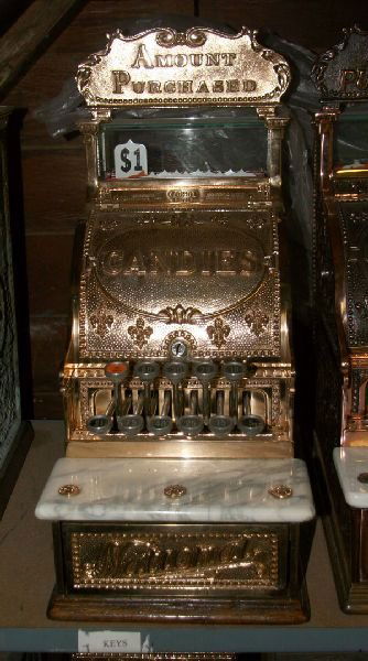 Antique 1920's Candy Store Cash Register - Brass