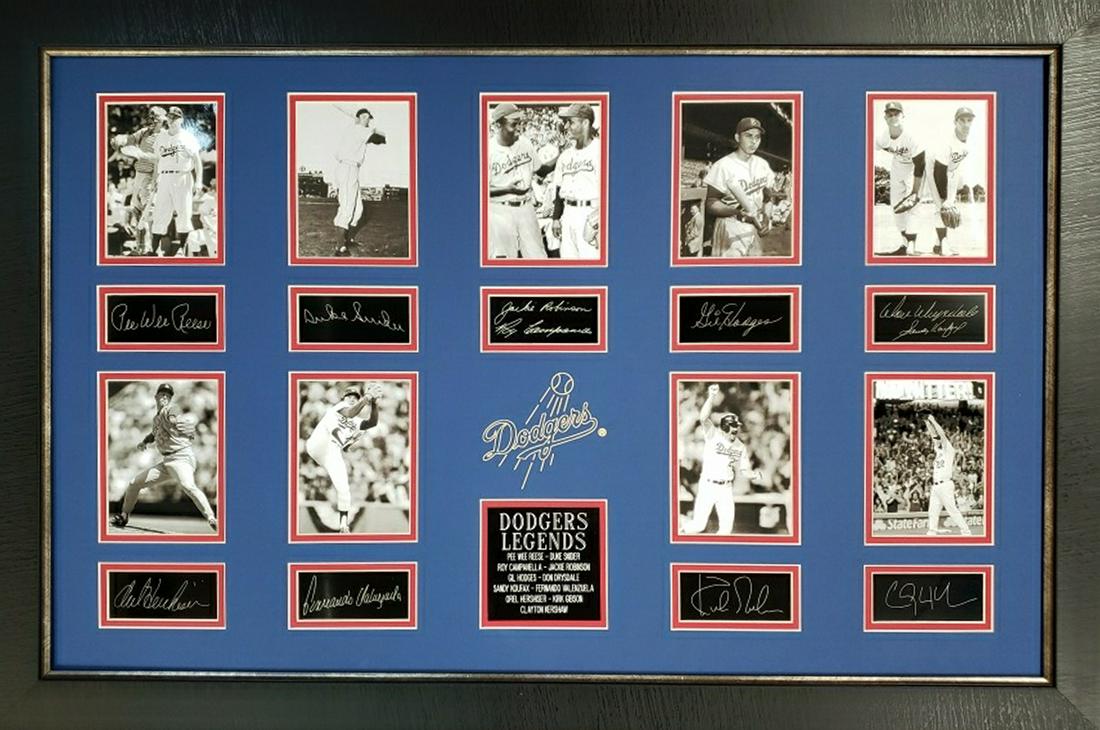 *Rare L.A. Dodger Legends Museum Framed Collage - Plate: Gov. File: M-19331 *Rare L.A. Dodger Legends Museum Framed Collage - Plate Signed Asset Type: CollectableShipping: $39.95. Item may be pick up only, or require additional shipping charges due to weigh