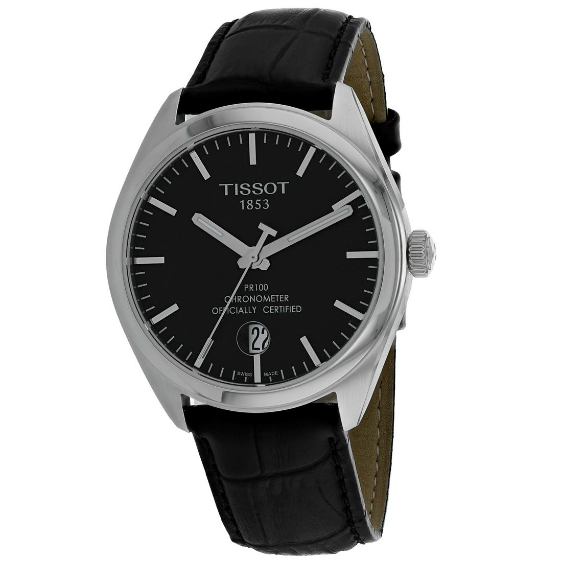 Tissot Men's Classic Round Stainless Steel Case Black: Gov. File: H-81745 Tissot Men's Classic Round Stainless Steel Case Black Dial Sapphire Push/Pull Quartz Watch (Vault_M) Asset Type: Watch Shipping: $19.95