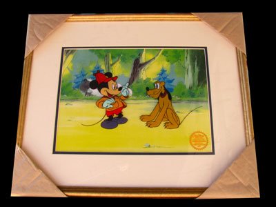 Limited Edition Walt Disney Mickey & Pluto Serigraph: Limited Edition Walt Disney Mickey and Pluto Serigraph - Thank you for viewing this Item. We hope that you are successful in your bidding. For over 30 years we have given the best possible customer se