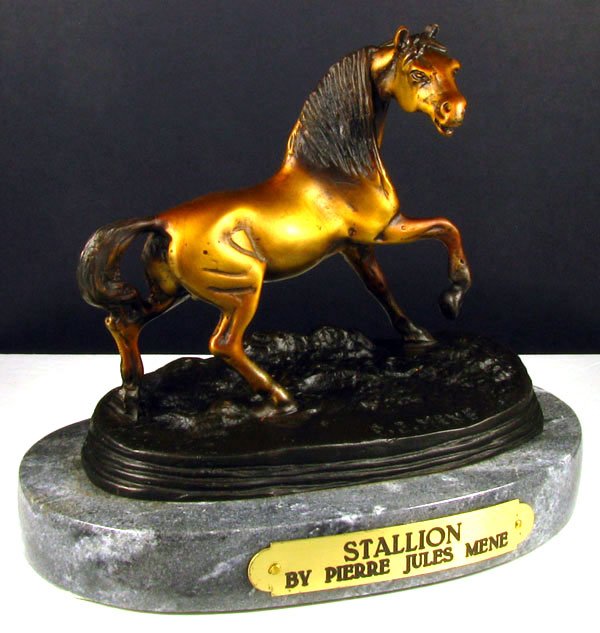 Frederic Remington Bronze Reissue - Stallion: Frederic Remington Bronze Reproduction - Stallion - Thank you for viewing this Item. We hope that you are successful in your bidding. For over 30 years we have given the best possible customer service