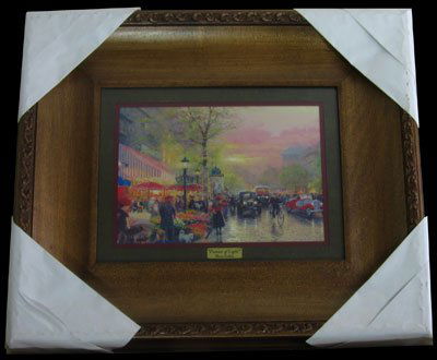 THOMAS KINKADE - Painter of Light - Framed Print: Thomas Kinkade, Museum Framed Calendar Print - Thank you for viewing this Item. We hope that you are successful in your bidding. For over 30 years we have given the best possible customer service to o