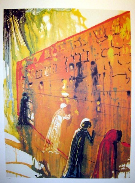 SALVADOR DALI Wailing Wall Print, Limited Edition: SALVADOR DALI: Wailing Wall Print - Thank you for viewing this Item. We hope that you are successful in your bidding. For over 30 years we have given the best possible customer service to our 1000's o