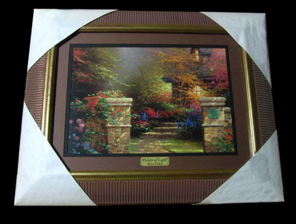 THOMAS KINKADE - Painter of Light - Framed Print: Thomas Kinkade, Museum Framed Calendar Print - Thank you for viewing this Item. We hope that you are successful in your bidding. For over 30 years we have given the best possible customer service to o