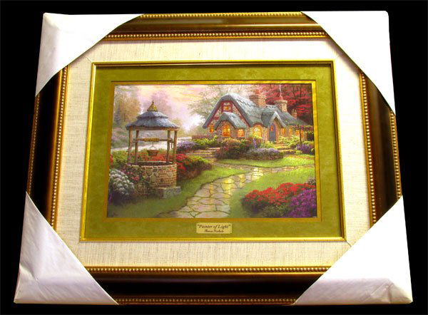 THOMAS KINKADE - Painter of Light - Framed Print: Thomas Kinkade, Museum Framed Calendar Print - Thank you for viewing this Item. We hope that you are successful in your bidding. For over 30 years we have given the best possible customer service to o