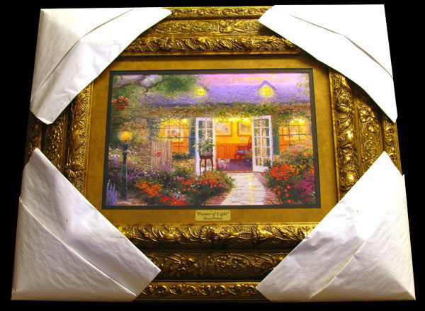 THOMAS KINKADE - Painter of Light - Framed Print: Thomas Kinkade, Museum Framed Calendar Print - Thank you for viewing this Item. We hope that you are successful in your bidding. For over 30 years we have given the best possible customer service to o