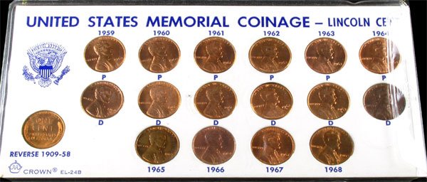 U.S. Memorial Coin - Investmentage Lincoln Set: U.S. Memorial Coinage Lincoln Set - Thank you for viewing this Item. We hope that you are successful in your bidding. For over 30 years we have given the best possible customer service to our 1000's o