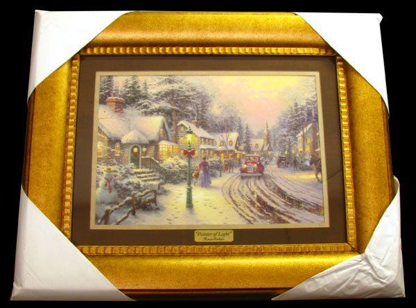 THOMAS KINKADE - Painter of Light - Framed Print: Thomas Kinkade, Museum Framed Calendar Print - Thank you for viewing this Item. We hope that you are successful in your bidding. For over 30 years we have given the best possible customer service to o
