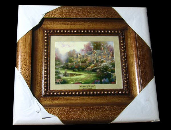 THOMAS KINKADE - Painter of Light - Framed Print: Thomas Kinkade, Museum Framed Calendar Print - Thank you for viewing this Item. We hope that you are successful in your bidding. For over 30 years we have given the best possible customer service to o